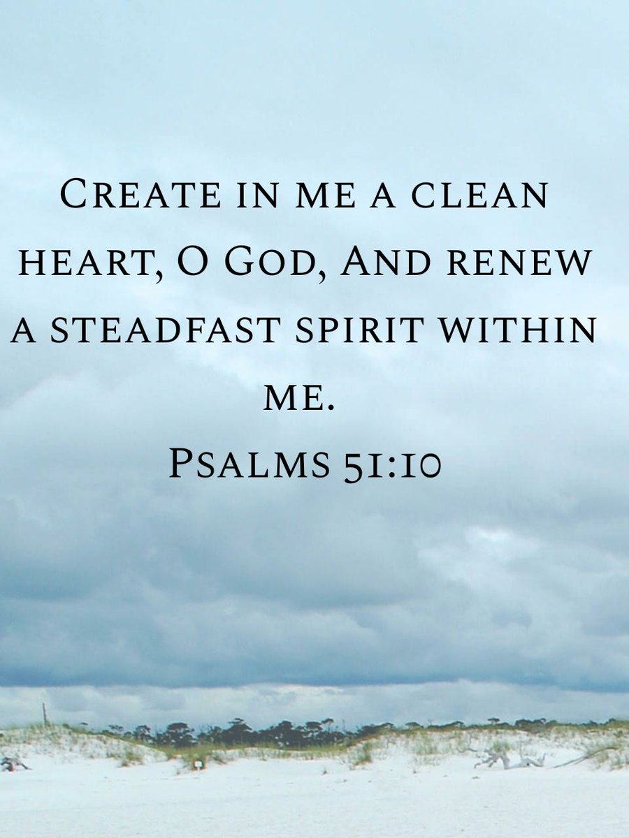 rhinahannah's tweet photo. Create in me a clean heart, O God, And renew a steadfast spirit within me.
Psalms 51:10 NKJV

https://t.co/OFwabsrrKh https://t.co/Q1uuAGSALh
