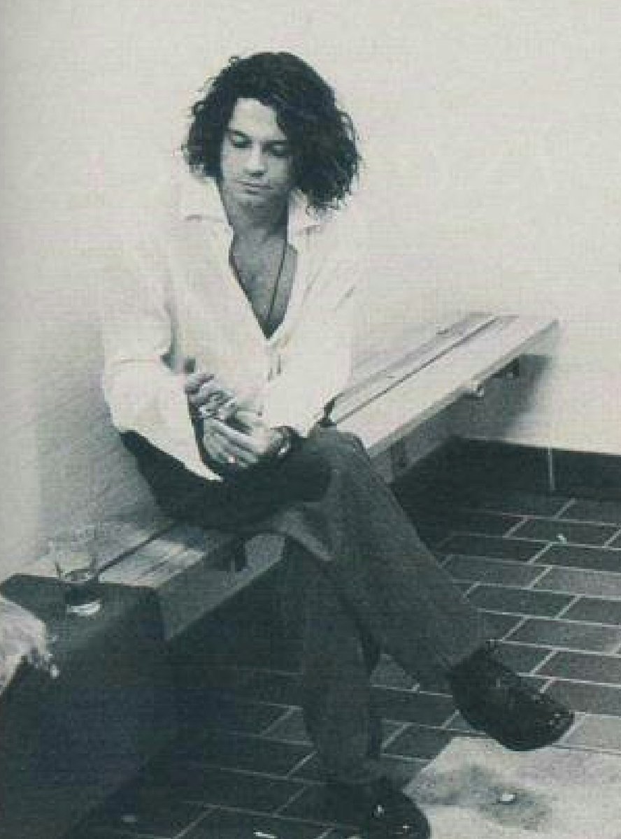 Feeling a tad reflective &amp; thought of this.

And he was always quietly arrayed, 
And he was always human when he talked, but still he fluttered pulses when he said, “Good-morning,” and he glittered when he walked. 
By Edwin A. Robinson
 #MichaelHutchence #INXS #singer #poet