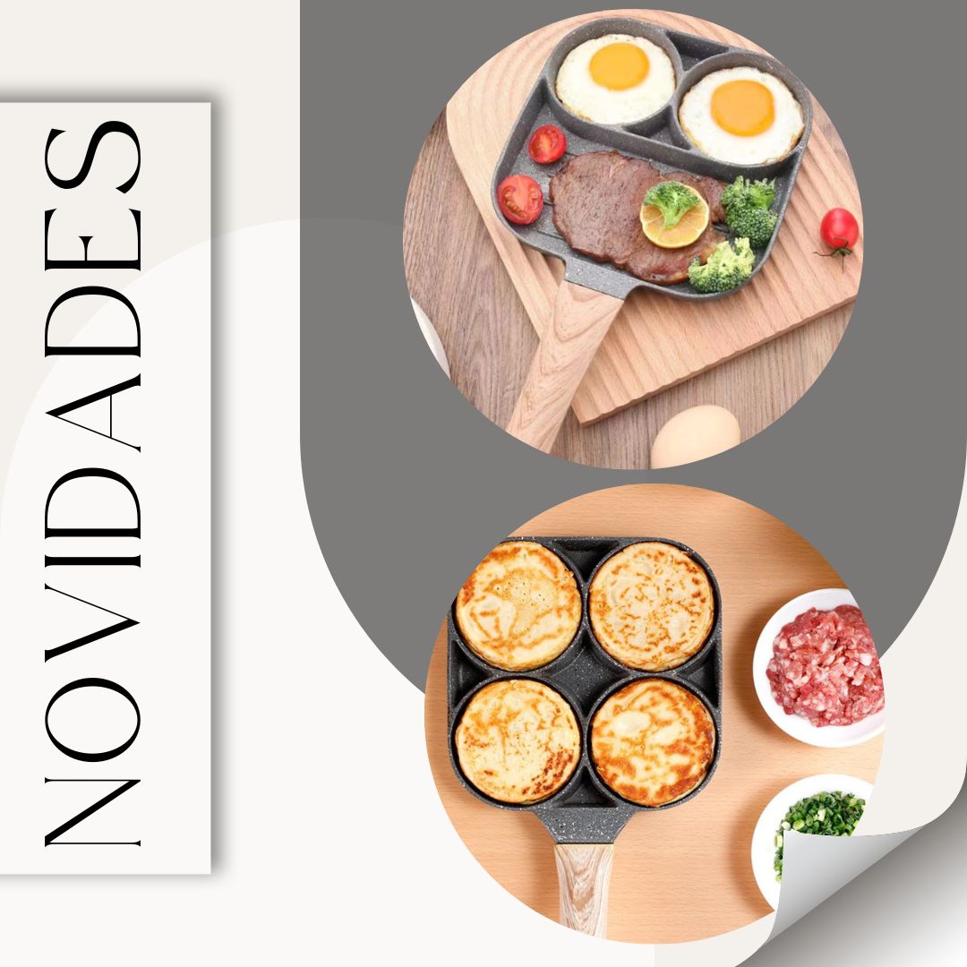 REDUZA SEU TEMPO DE PREPARO E SEJA 4 VEZES MAIS ÁGIL!
A Frigideira Stone 4 em 1 Antiaderente é leve e inovadora. Conta com um design moderno, feita em revestimento antiaderente, além de seu interior de alumínio de alta qualidade e alça de madeira, que magdalandia.com/collections/co…