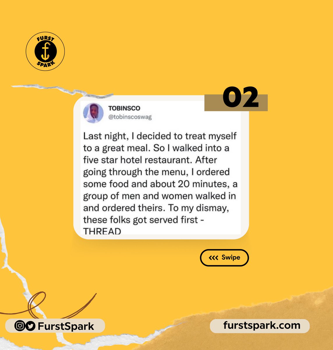 This story could save lives and transform generations. Read till the very end, especially the last slide! 

 It's time to begin anew with unwavering determination and laser focus. 💪 #Share #Inspired #InspiringStory #Startups #Hope #Lagos #WWDC23  #StartupsInLagos #FurstSpark