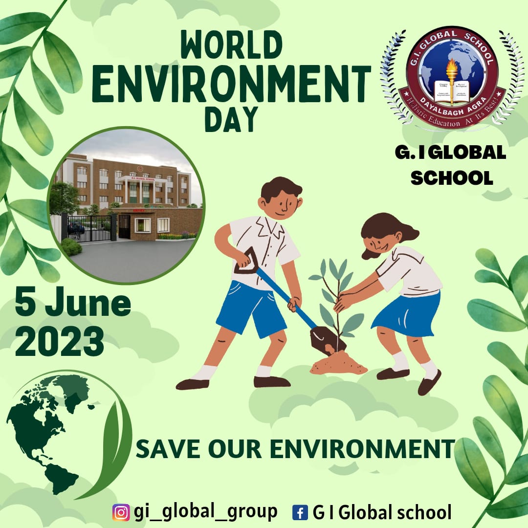 '🌍 Happy #WorldEnvironmentDay! 🌿🌎 Join us at @GI_GLOBALSCHOOL as we inspire the next generation of environmental stewards. Together, let's create a sustainable future! #EcoLeaders #EducationForChange #WorldEnvironmentDay2023