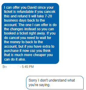 dd7_uk's tweet photo. @united really think your team need training on how to communicate on chat, I don't understand what your colleague is saying... https://t.co/Et1uWwDtYI