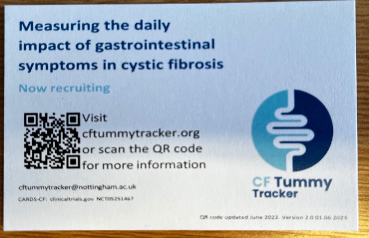 Apologies if you have experienced IT glitches with CF Tummy Tracker in recent days. Our QR code died and a gremlin crept into the registration screens! It is now sorted. Please sign up now if you have tried and failed! <a href="/questionCF/">Question CF</a> <a href="/CFAware/">cf/Aware</a> <a href="/ebChildHealth/">Evidence Based Child Health</a>