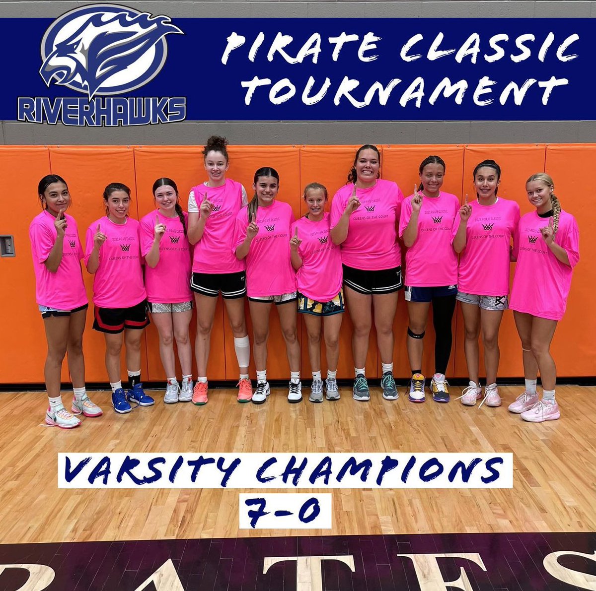 First summer tourney, first summer championship 🏆🏀Pirate Classic, 7-0 🥇
Tough competition all weekend. Opponents 💪🏽 Davis, West Valley, Warden, Ellensburg (x2), Selah, Wapato 
Congratulations Riverhawks! Way to play 👏🏽
Up next weekend, Kentwood Summer Jam. 
#weare #chiawana