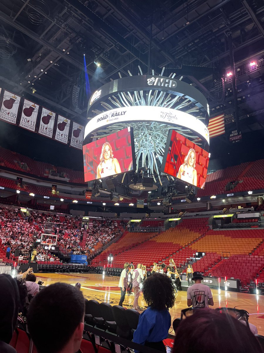 Watched the @MiamiHEAT beat the @Nuggets at the Arena last night! The energy inside the building was insane!!! #RoadRally #HEATCulture #NBA #NBAFinals