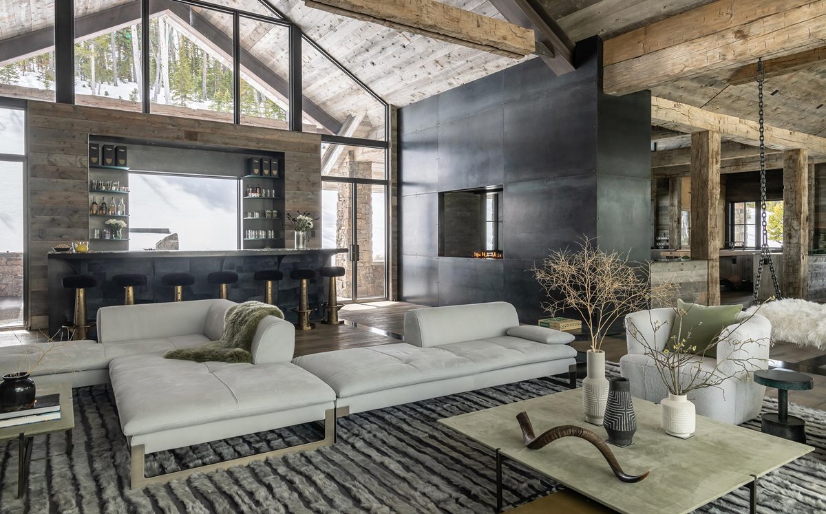 The #decor of this #luxuryhouse adds to the overall rustic style and layout.  cpix.me/a/171021050