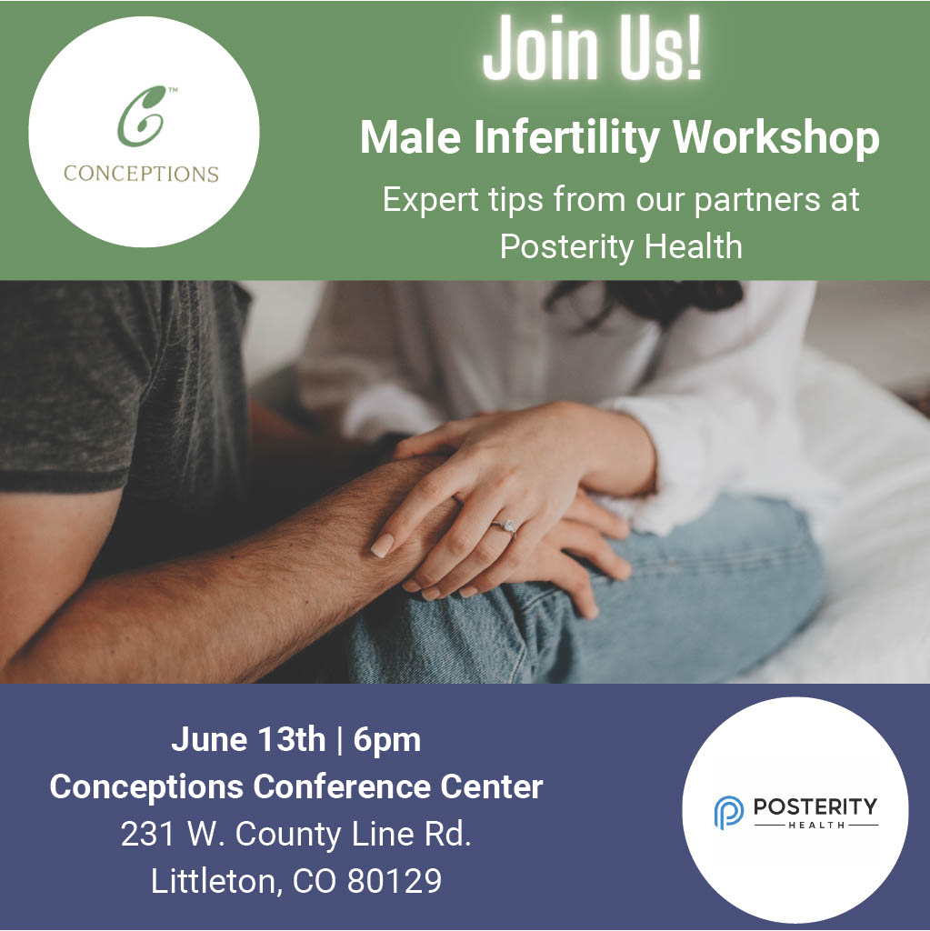 June is #menshealthmonth & what better way to participate than by sharing insights for those #tryingtoconceive? Join us for a FREE male infertility workshop with @ConceptionsBaby! We'll discuss behavior & lifestyle changes to improve outcomes. Register: eventbrite.com/e/male-inferti…