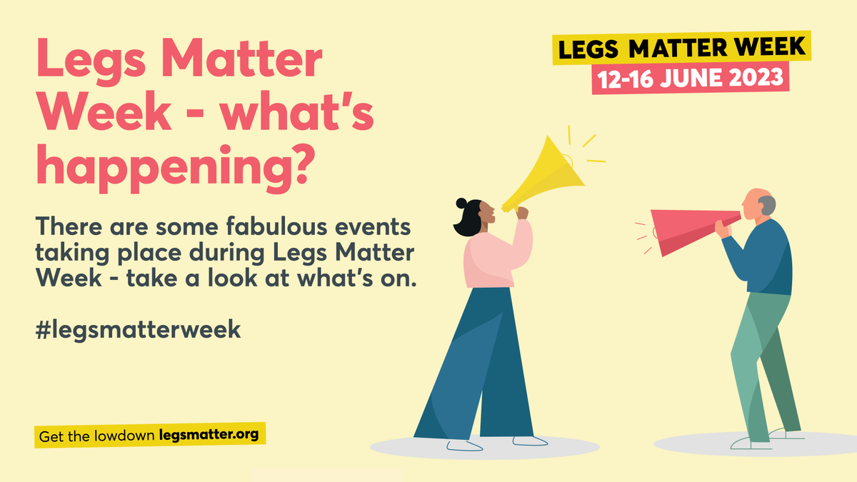 Legs Matter Week is back and this year we’re shining a spotlight on the hidden harm crisis in the treatment of leg and foot conditions. Find out what's happening at legsmatter.org/legs-matter-we… Legs Matter Week – 12-16 June 2023 #legsmatterweek