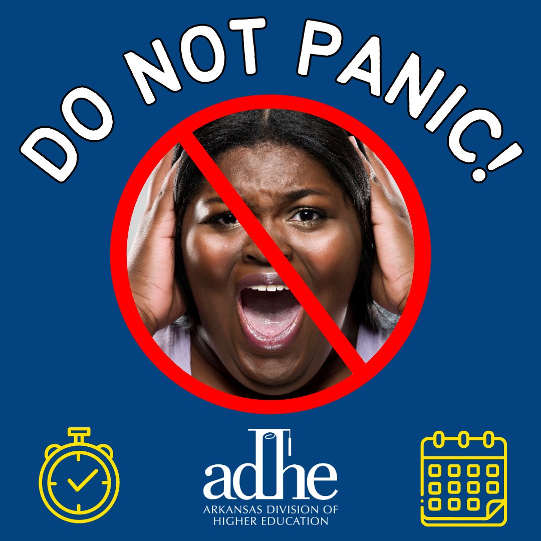 Arkansas Division of Higher Education (@arkhighered) on Twitter photo HEY STUDENTS! 👋 Do you feel like you are running behind on your state scholarship applications? 😬 
Well, don't stress! ✨ Most of our applications aren't due until JULY 1st! Learn more & apply at sams.adhe.edu! HEY STUDENTS! 👋 Do you feel like you are running behind on your state scholarship applications? 😬 
Well, don't stress! ✨ Most of our applications aren't due until JULY 1st! Learn more & apply at sams.adhe.edu!