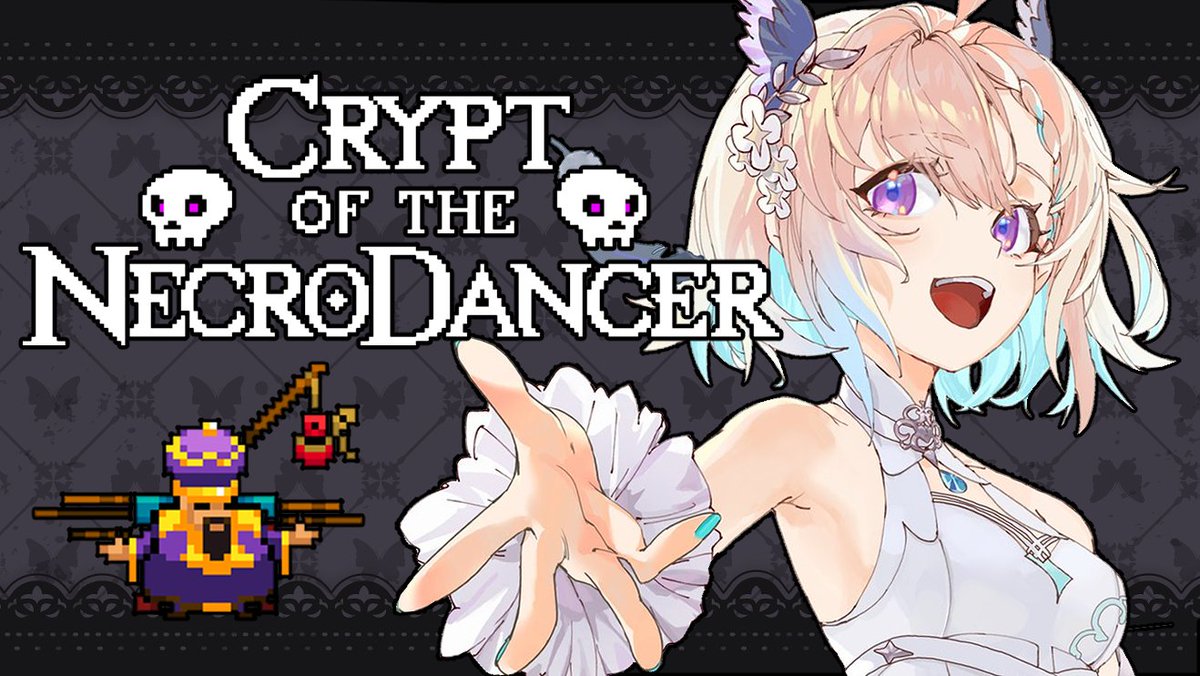 EnnaAlouette's tweet photo. 【CRYPT OF THE NECRODANCER PART II】
I am so so excited to continue playing this !!
We're aiming to get into ZONE 3 tonight...with Eli 💣✨

Waiting Room:
(Thumbnail Art: @.my_little_spark ♡) 
https://t.co/kJcrzKpoG3 https://t.co/RP5OWQxaRE