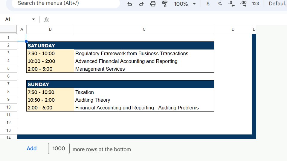 lorrrrrcpa's tweet image. Finally sharing this ReSA Study Tracker with y&apos;all! Happy Studying! 💫 

docs.google.com/spreadsheets/d…