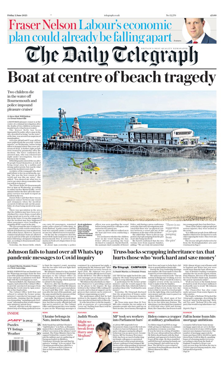 Last week, two of my pictures of the major incident on the beach in Bournemouth, Dorset, were published on the front pages of the Evening Standard and The Daily Telegraph.

My thoughts remain with the family and friends of the two young people who tragically lost their lives.