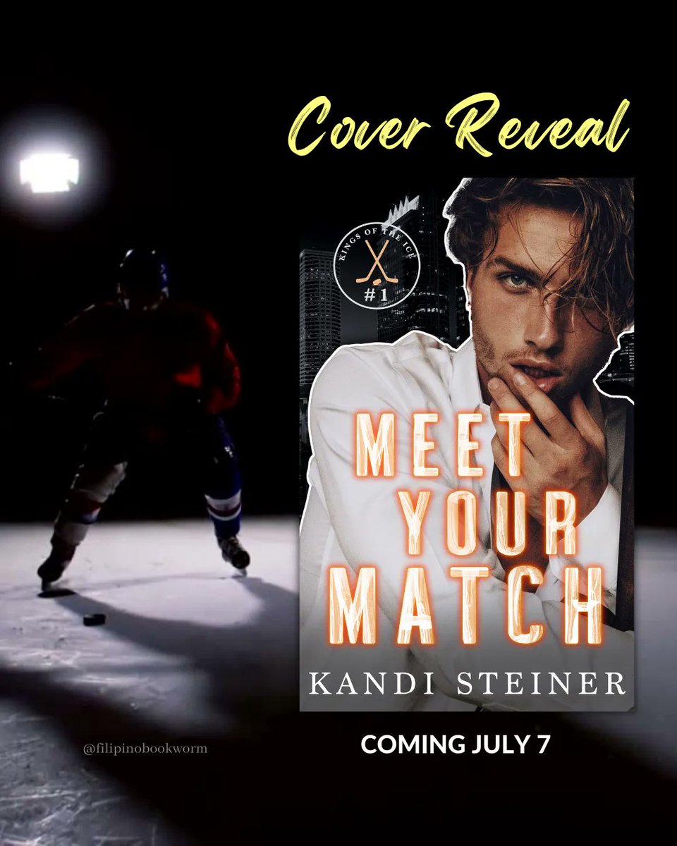 COVER REVEAL: Meet Your Match by @KandiSteiner 

For more book info ➡️ bit.ly/3oJZN9H

@valentine_pr_ #kandisteiner #kingsoftheice #kindleunlimitedromance #hockeyromance #enemiestolovers #forcedproximity #sportsromance