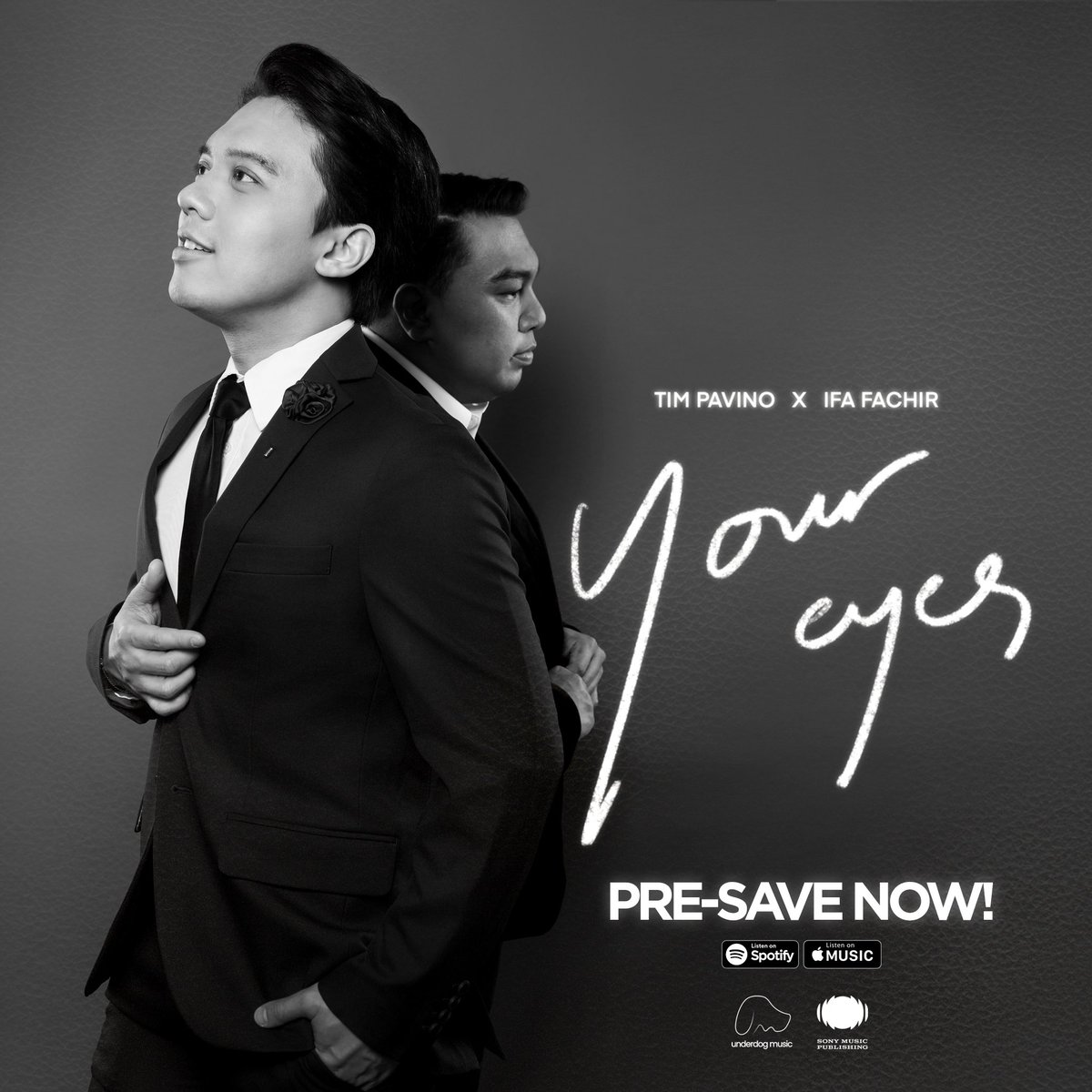 TimPavino's tweet photo. “Eyes that shine brighter than the morning sky...” 

After 2 years in the making the much awaited collaboration of 🇵🇭 x 🇮🇩 is here!

“YOUR EYES” by @timpavino &amp; @ifa_fachir

PRE-SAVE NOW! ✨
https://t.co/LpaEc7vnsa

RELEASE DATE: JUNE 16th, 2023
#YourEyes #TimPavino #IfaFachir https://t.co/l94oaG1MaW