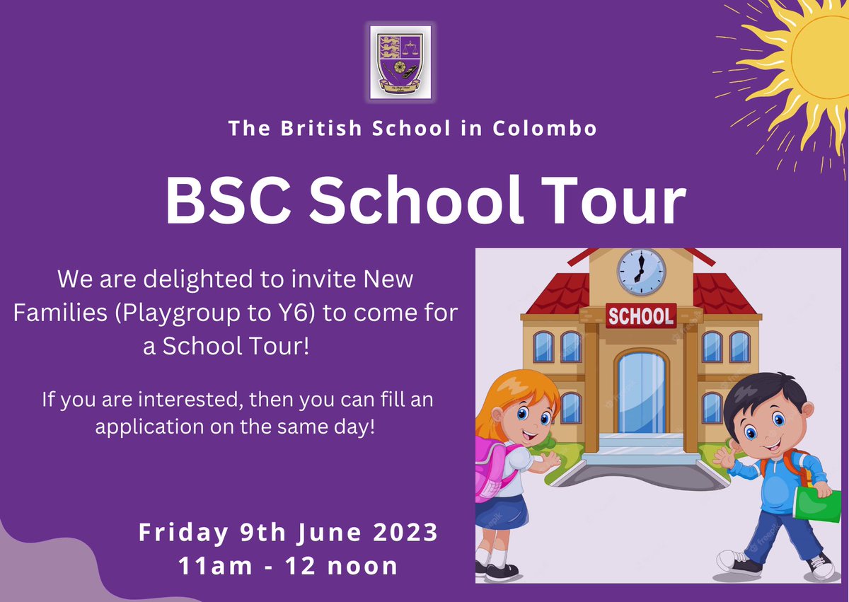 Junior School Tour - Friday 9th June
#Welcome #prospective <a href="/BSC_Principal/">BSC Principal</a> <a href="/BSC_JSHead/">BSC Junior Head</a>