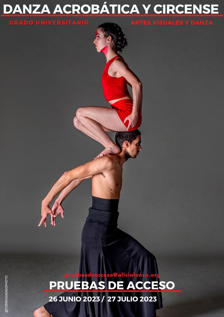 AliSalaaaas's tweet photo. PRUEBAS DE ACCESO 23/24 GRADO UNIVERSIRARIO ARTES VISUALES Y DANZA 
Instituto Universitario Alicia Alonso https://t.co/LbDkQcMNvl