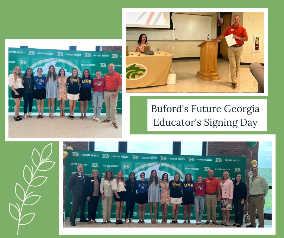 FUTURE EDUCATORS SIGNING DAY: Nine Buford High School (BHS) seniors pledged to become future educators, during the annual Georgia Future Educators Signing Day held on May 22. #growingourownteam <a href="/BufordSchoolsGA/">Buford City Schools</a> <a href="/BufordHS/">Buford High School</a>