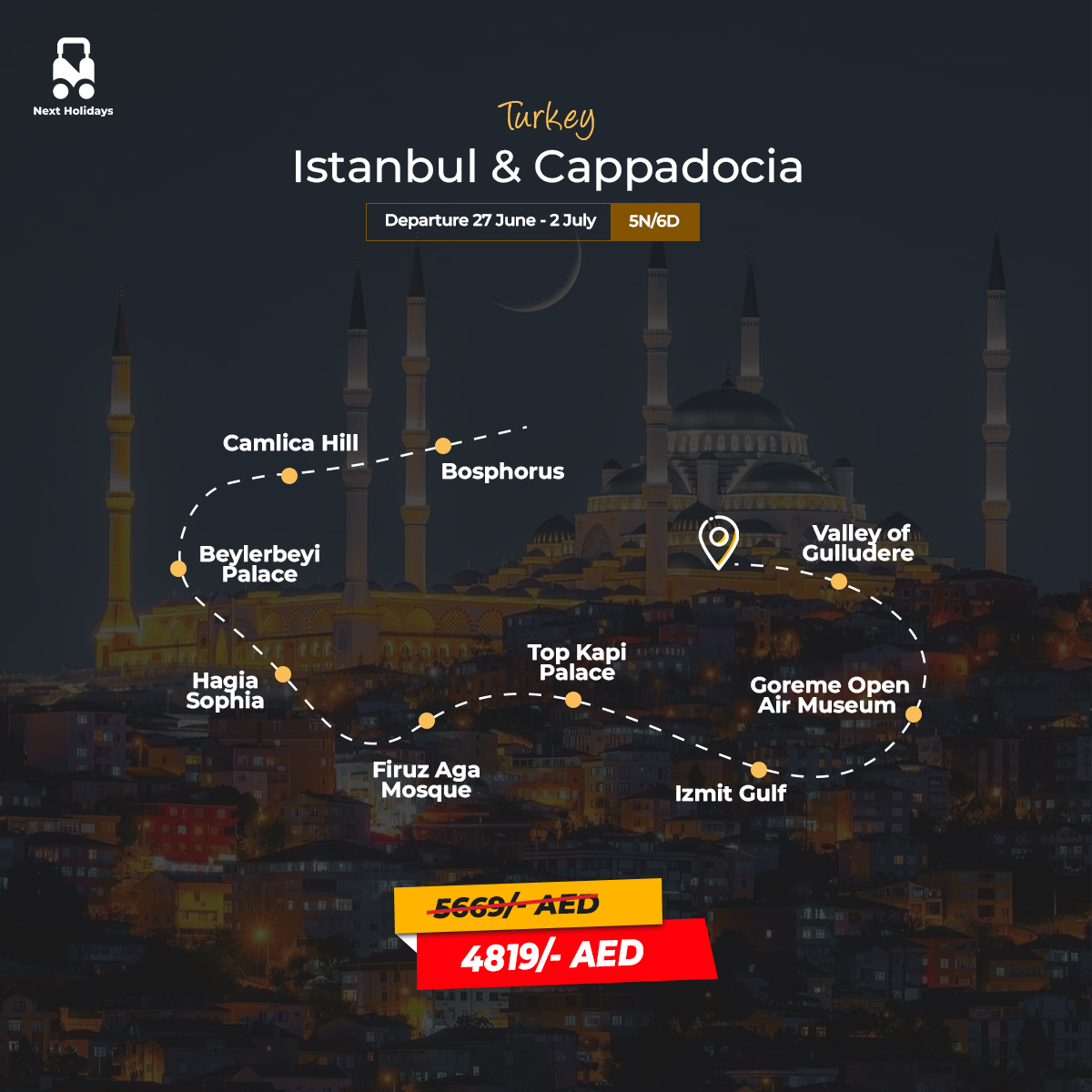 NextHolidaysuae's tweet photo. 🌙Unveiling Unmissable Eid al-Adah Packages with Fixed Departures from 27th June! 🗓️✈️
Experience the joy of travel and save big with our limited-time offer of 15% off using code EID15😍
#EidTravel #eidpackage #EidAlAdah2023 #EidTravelDeals #MustVisitDestinations https://t.co/5YpO3V7af8
