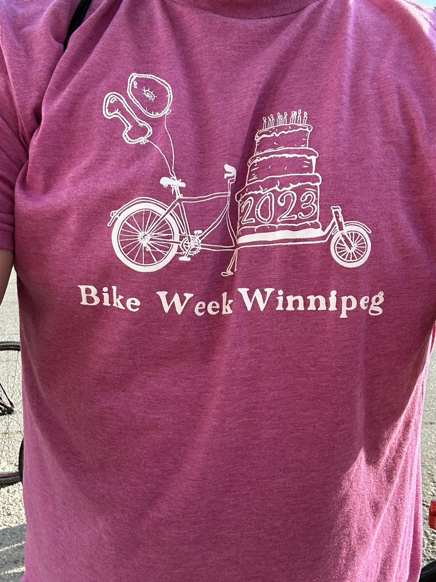 A beautiful morning to start #BiketoWorkDay. #Winnipeg