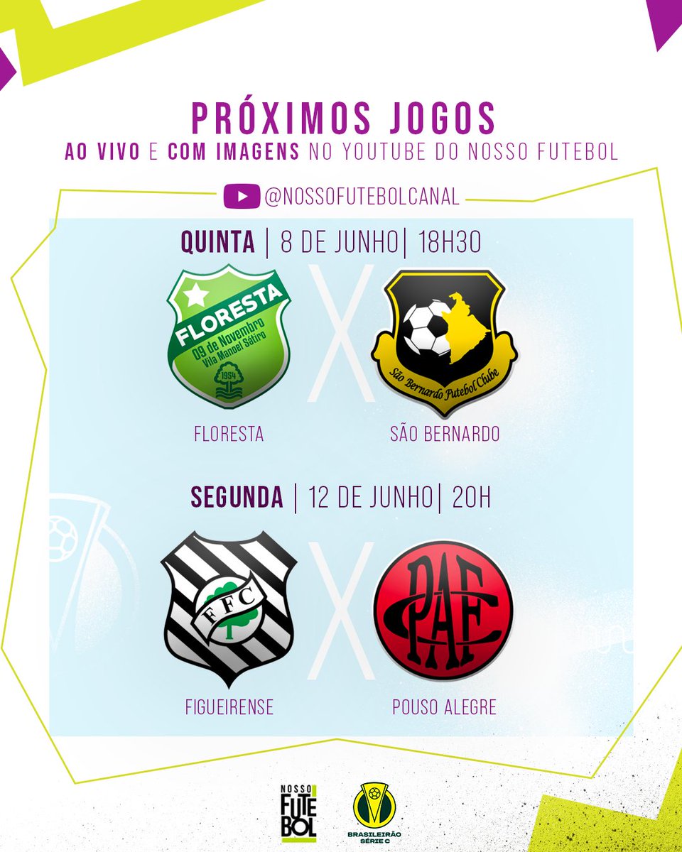 Nosso Futebol lança canal linear com jogos ao vivo da Série C