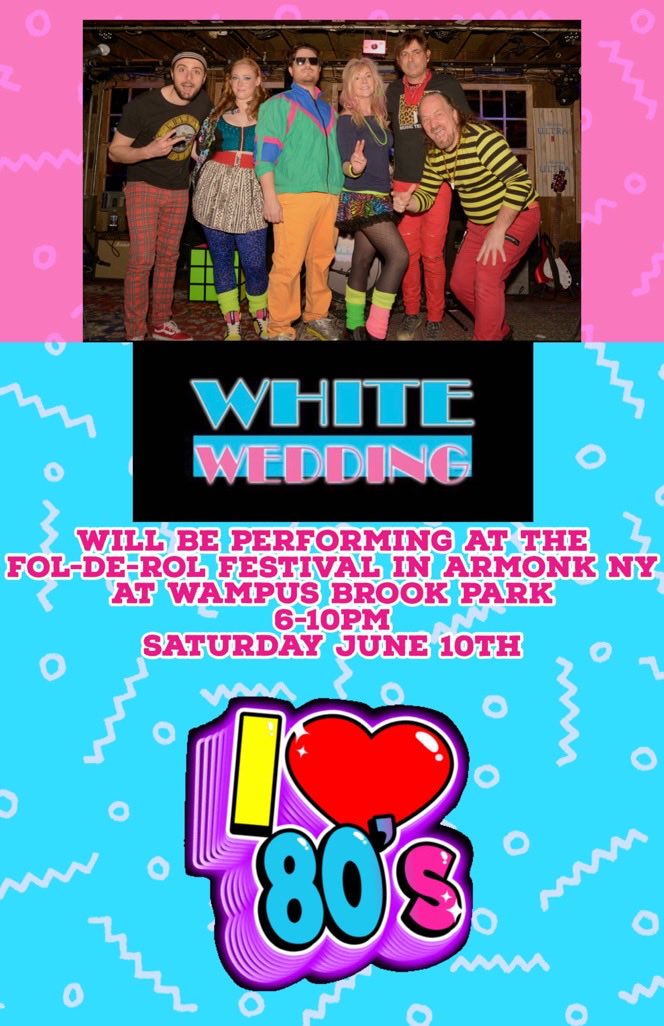 To all our Westchester Peeps , This coming Saturday, June 10 WW will be performing live @armonkfolderol festival !!! Complete back to the 80s show !! Let’s go back to the 1980s to the decade of Decadence!! 
#folderolfestival #Armonkny #tributebands  #80stributeband #80s