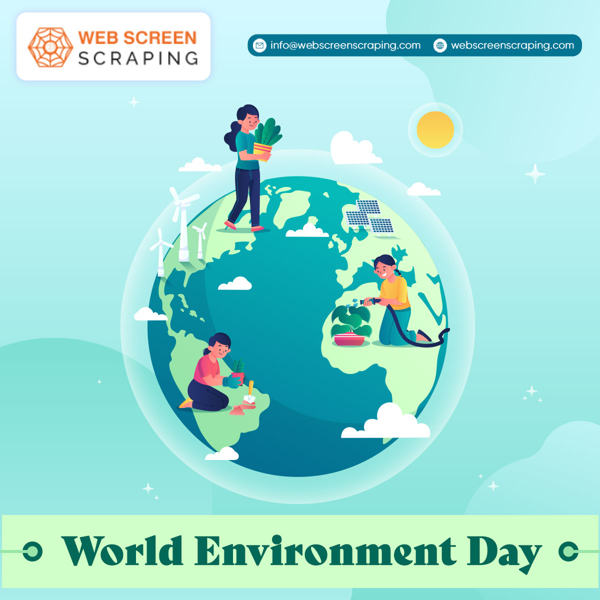 webscreenscrap's tweet image. The Earth is a canvas, and it&apos;s up to us to paint it green. Let&apos;s work together for a sustainable future. Happy World Environment Day!

#SustainableLiving #worldenvironmentday #webscreenscraping #happyenvironmentday #saveocean #gogreen #saveearth #enviornment #nature