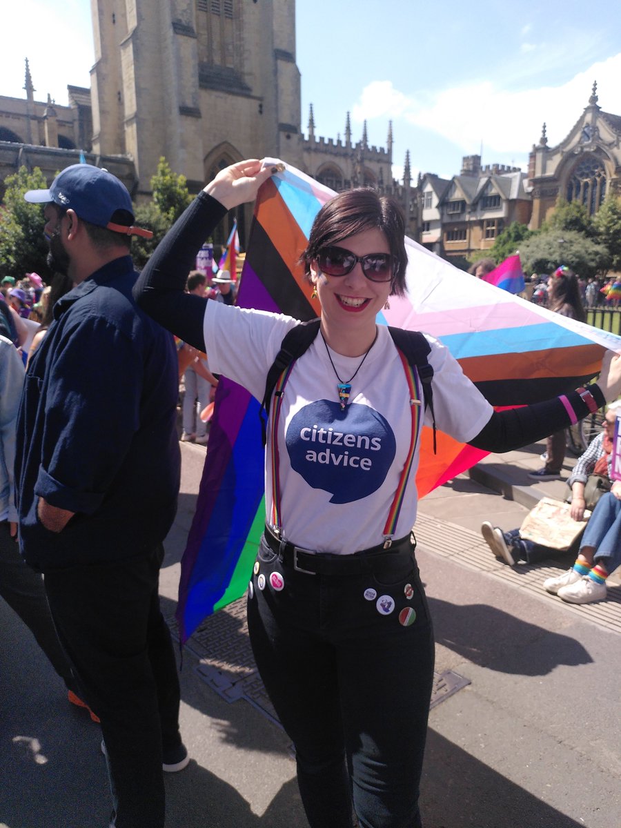 Beautiful day - in every way - at @oxfordpride on Saturday! Proud to represent @CitizensAdvice on the march and meet so many truly wonderful humans along the way🌈