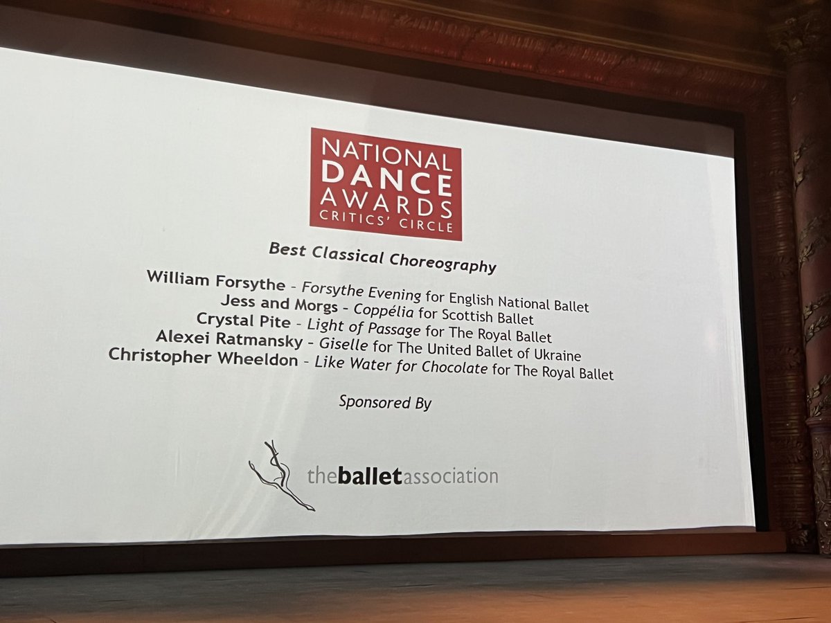 Fátima Nollén (@fatimanollen) on Twitter photo BEST CLASSICAL CHOREOGRAPHY
Jessica Wright and Morgann Runacre-Temple (Jess and Morgs) for Coppélia (Scottish National Ballet)
Congrats!
<a href="/NatDanceAwards/">NationalDanceAwards</a> <a href="/scottishballet/">Scottish Ballet</a> 
#NDA23 BEST CLASSICAL CHOREOGRAPHY
Jessica Wright and Morgann Runacre-Temple (Jess and Morgs) for Coppélia (Scottish National Ballet)
Congrats!
<a href="/NatDanceAwards/">NationalDanceAwards</a> <a href="/scottishballet/">Scottish Ballet</a> 
#NDA23