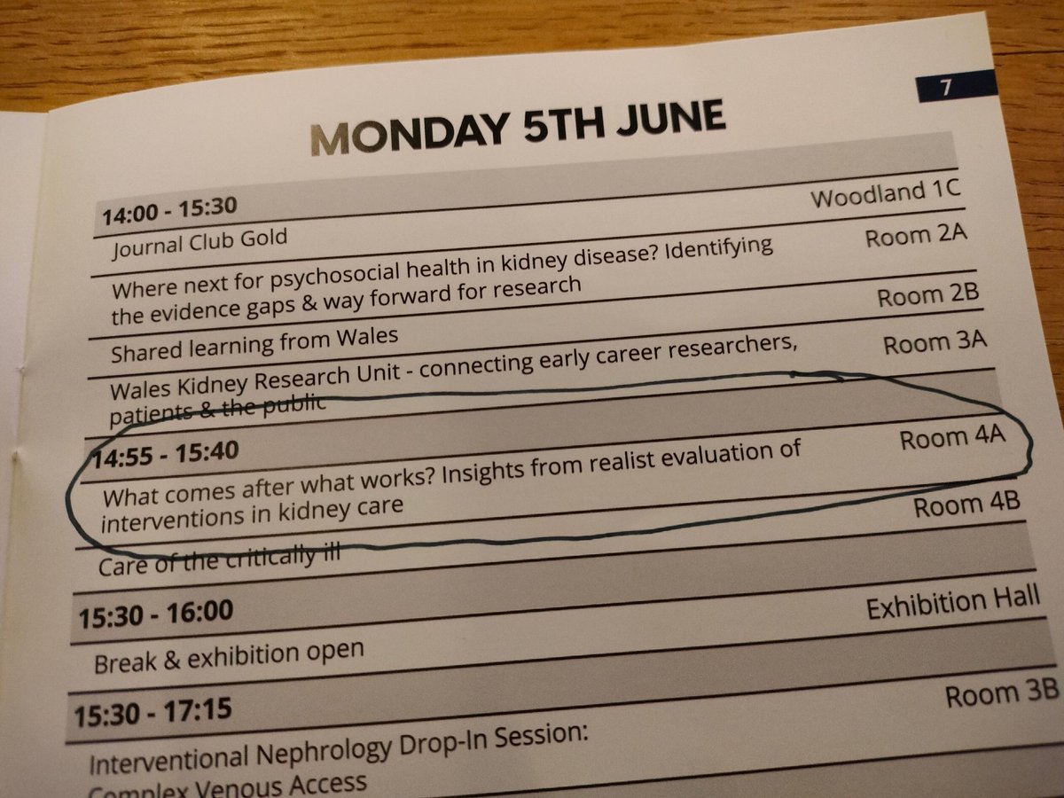✅ Elevate your MIND - join our interactive realist research session and learn how to use realist research methods to improve kidney care
✅ Elevate your BODY - it's on the upper floor, room 4a, 14.55
✅ Elevate your SOUL - Prayer room next door (optional)

#UKKW2023