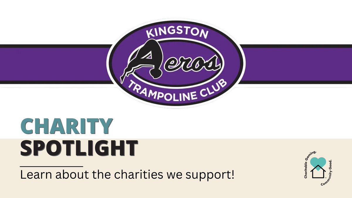 We're starting Monday off with a charitable spotlight! 

Let's take a look at the Kingston Aeros Trampoline Club. 

The Kingston Aeros Trampoline Club is a non-profit organization incorporated with the primary objective to promote the sport of trampoline in their community and...