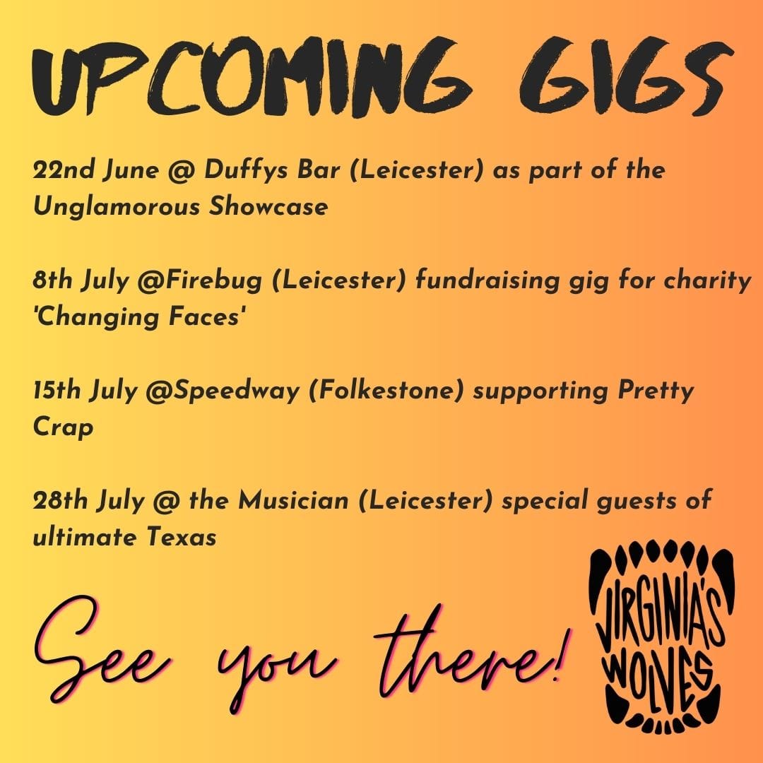 Come and see us live! #livemusic #leicestergigs #womenmusicians #diymusicians @duffys_bar @FirebugBar @MusicianVenue