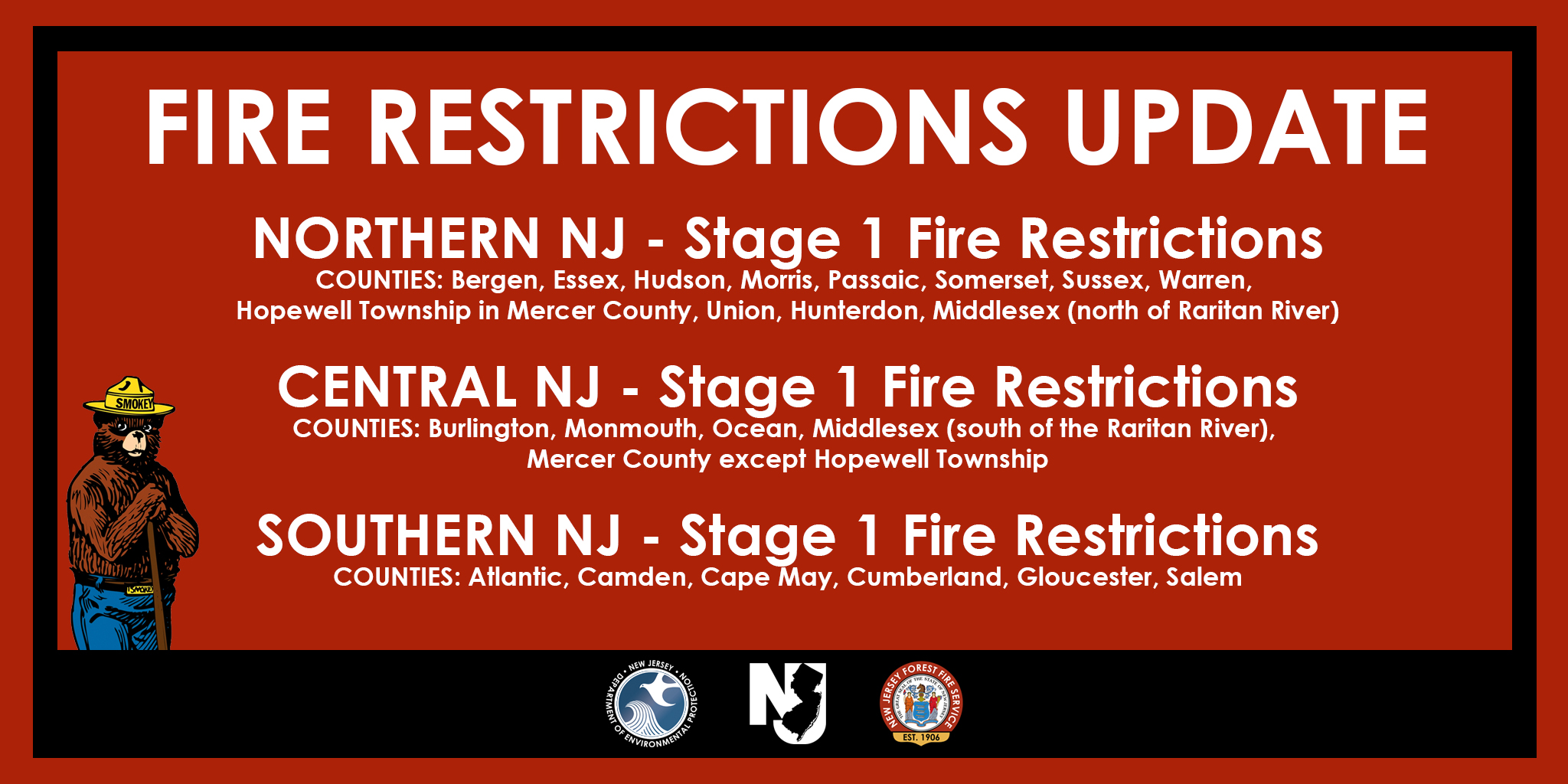New Jersey Forest Fire Service on Twitter "Monday, June 5 at 830 a.m