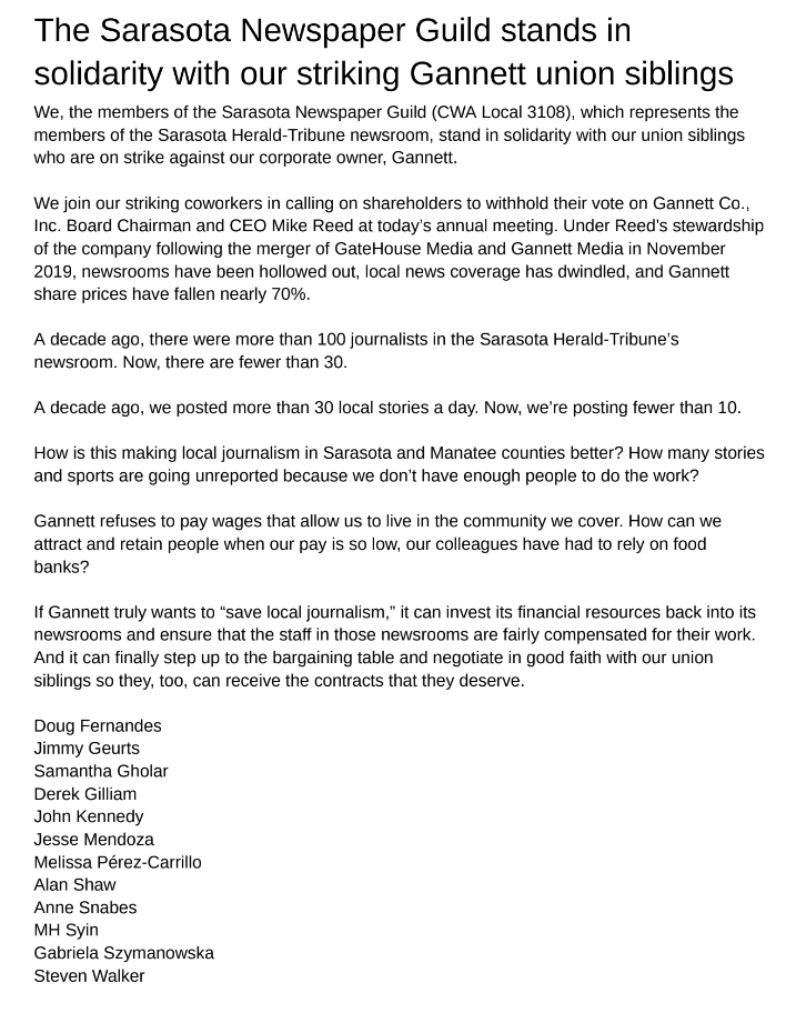 Sarasota Newspaper Guild tweet media