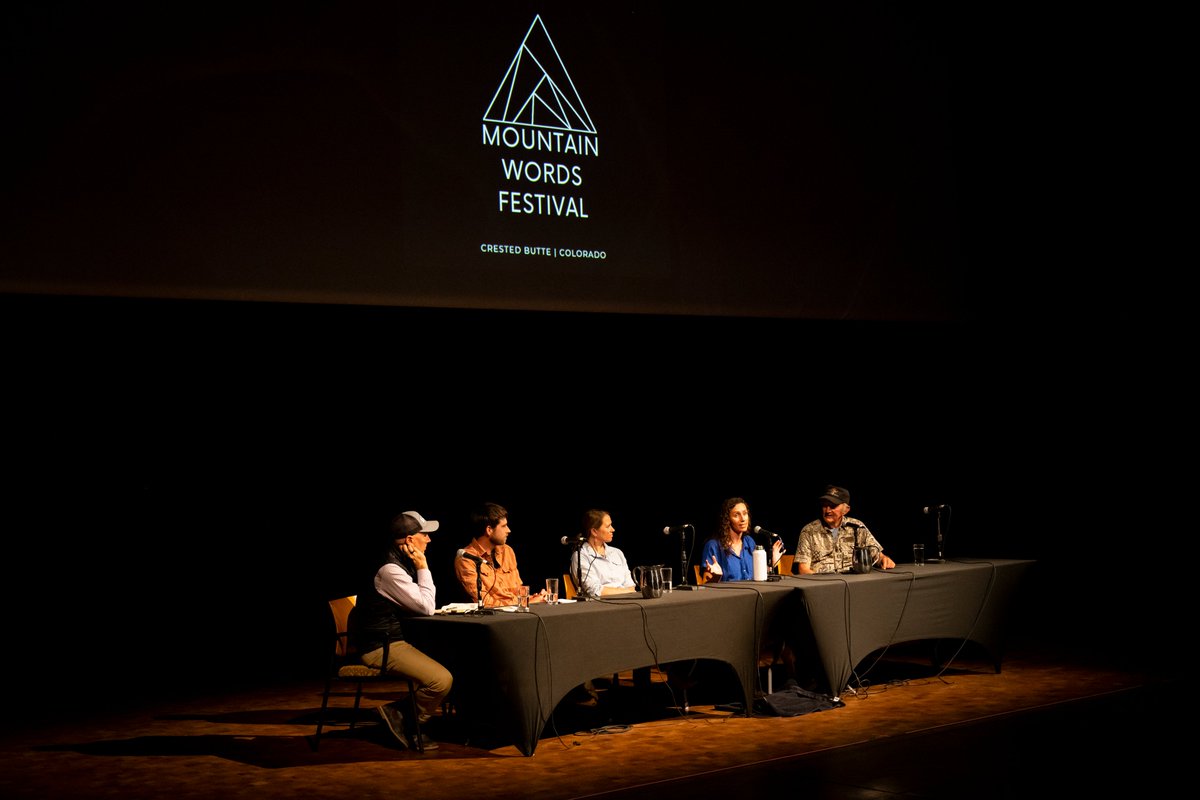 Southwest Comms Director @SinjinCD conducted the “Future of Water in the West” panel at Mountain Words Fest in #CrestedButte last week with @hhansman @rcarrollcb @zak_podmore and George Sibley. 

Photo by @bigblunck