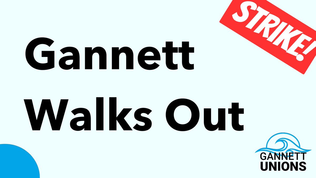 Our members are among the hundreds nationwide walking out today to stop #GannettGreed.

CEO Mike Reed has decimated newsrooms, destroyed local coverage and turns a blind eye to the financial struggles of his staff while pocketing millions himself.