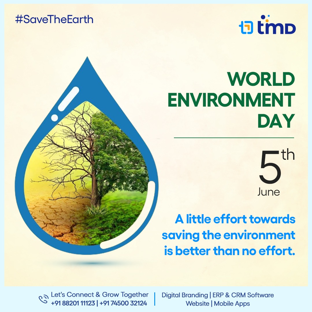 TimDAgency's tweet photo. Together, let's take steps to create a sustainable and eco-friendly world. Happy World Environment Day!
#WorldEnvironmentDay #WorldEnvironmentDay2023 #BeatPlasticPollution #savetheenvironment #savegreen #ecofriendly
#TimD #TimDigital #DigitalizeYourGoal #LetsGrowTogether https://t.co/ufYCkLeyqY