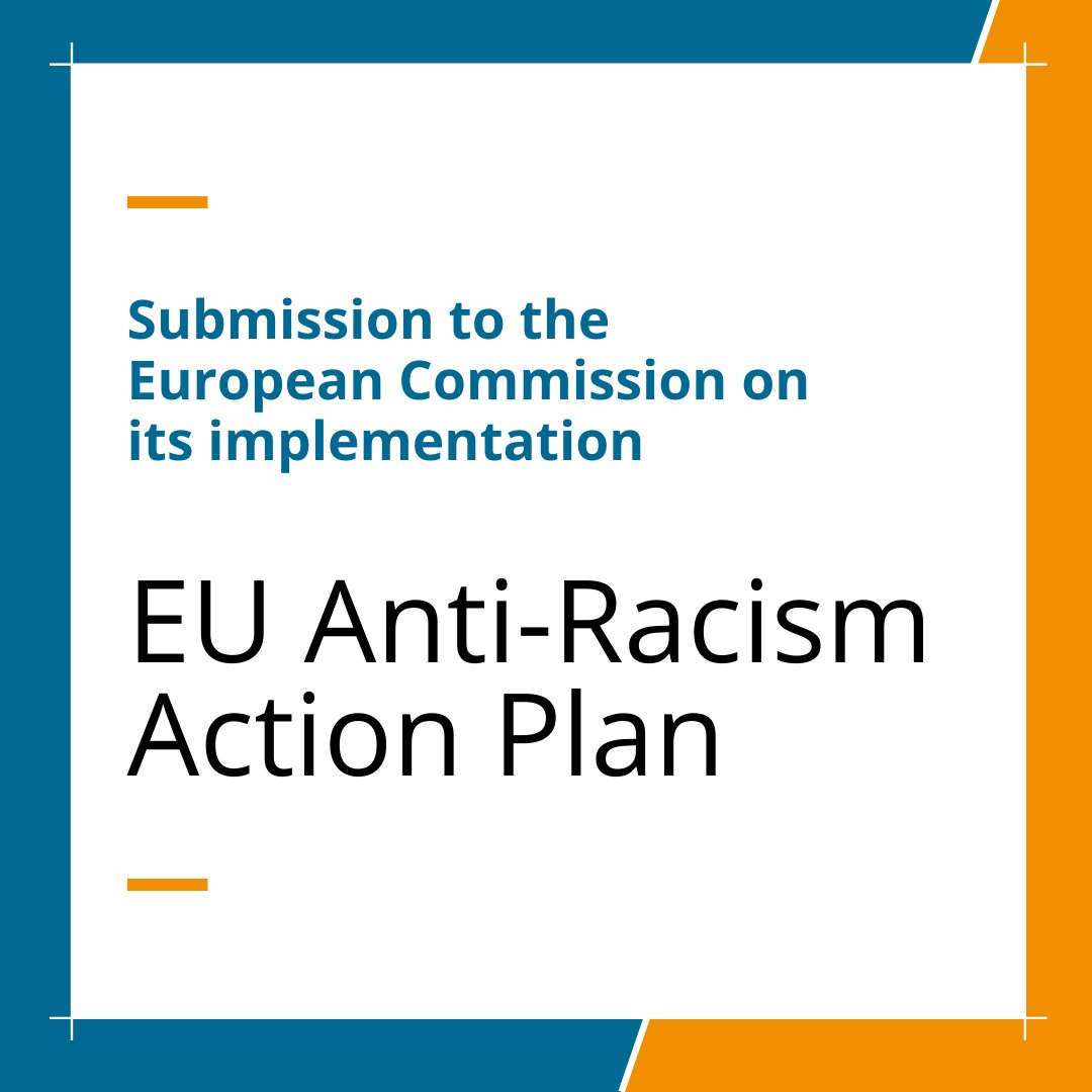We need anti-racism in our #migration policies too.
But the EU Action Plan on Anti-Racism doesn't reflect how racism is manifested in EU migration policy or its negative impact on racialised people.
Read our submission to the 🇪🇺 Commission - and share ♥️ picum.org/wp-content/upl…