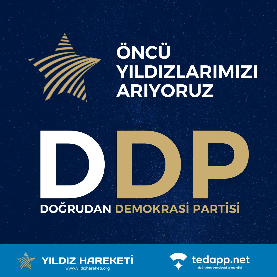 tedappx's tweet photo. Açık Çağrı :
Kişileri değil, idealleri konuşmak için,
Dedikoduları değil, projeleri tartışmak için, 
Dünün kavgası ile vakit kaybetmek yerine, geleceğin inşa etmek için, 
Eksilen tüm değerleri yerine koymak, sistemin parçalanan tüm kolonlarını tamir edip daha güçlü şekilde Cumhuriyet ve Demokrasi diyebilmek için sizleri DDP'ye davet ediyorum. @DDPartisi 

Bu hayat bizim, 
Bu akın giden zaman bizim! 
Gelin birlikte yarım kalan Türkiye Cumhuriyeti Medeniyeti projesini ayağa kaldıralım! 
Yurdumuzu sessiz işgalden kurtaracak, milli birliği sağlayacak, hukuku tesis edecek, gelecek 100 yılın yönetim paradigmasını birlikte ortaya koyacak bir Kurucular Meclisi hayal ediyorum.
Bu ülke bizim,
Bu meclise tek bir kimlikle girebilirsiniz.
Sade vatansever bir  yurttaş olarak.
Hazırsanız başlıyoruz! 
Başvuru formu: https://t.co/wZTEtJyYoZ