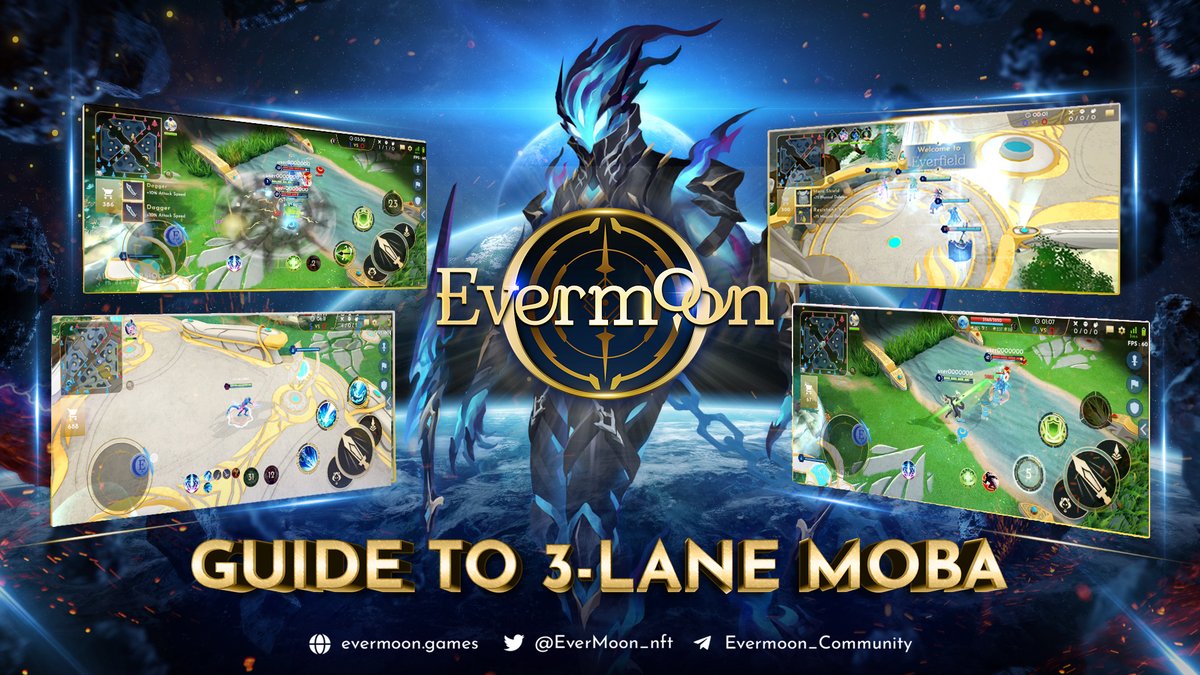 EverMoon_nft's tweet photo. 🎮Evermoon's Guide to 3-lane MOBA: Master the Arena!⚔️

Dive into Multiplayer Online Battle Arenas (MOBA) with Evermoon! Strategy, teamwork, and skill - all in a thrilling fantasy universe.

🤝Team Strategy
👥Characters & Roles
⚔️ Real-time Battle
🗺️3-lane Map Awareness
🔄Evolving Strategy

Ready to jump in? 📖 Read More about Evermoon Gameplay: https://t.co/JoyJUo91eR

Step into the arena. Step into Evermoon ALPHA II TEST LAUNCH Coming Soon!.
#Evermoon #MOBA #GamingGuide #BattleReady