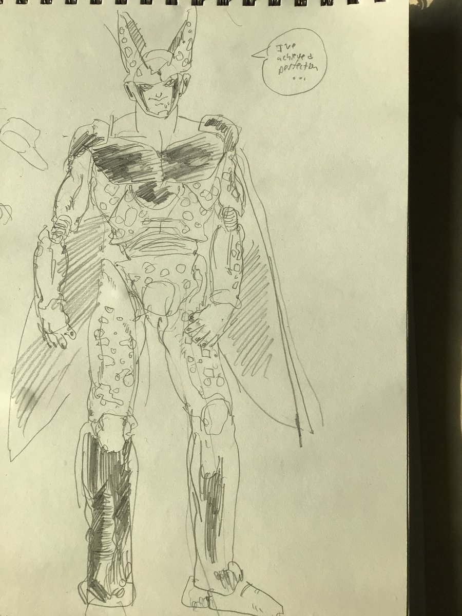 SomeBoi60004491's tweet photo. Drew that weird bug-guy I saw on ZTV
#cellgames #hetap #DragonBallZ https://t.co/GBZSFRxBnu