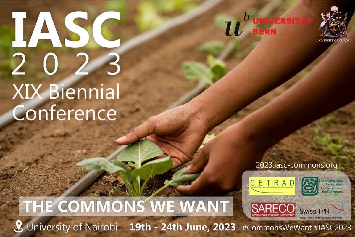 🌍✨ Discover the future of collective actions at #IASC2023! The University of Nairobi is proud to present the XIX Biennial IASC Conference. Delve into the theme 'The Commons We Want', as we discuss historical legacies and shape a brighter tomorrow. Be a part of the change!