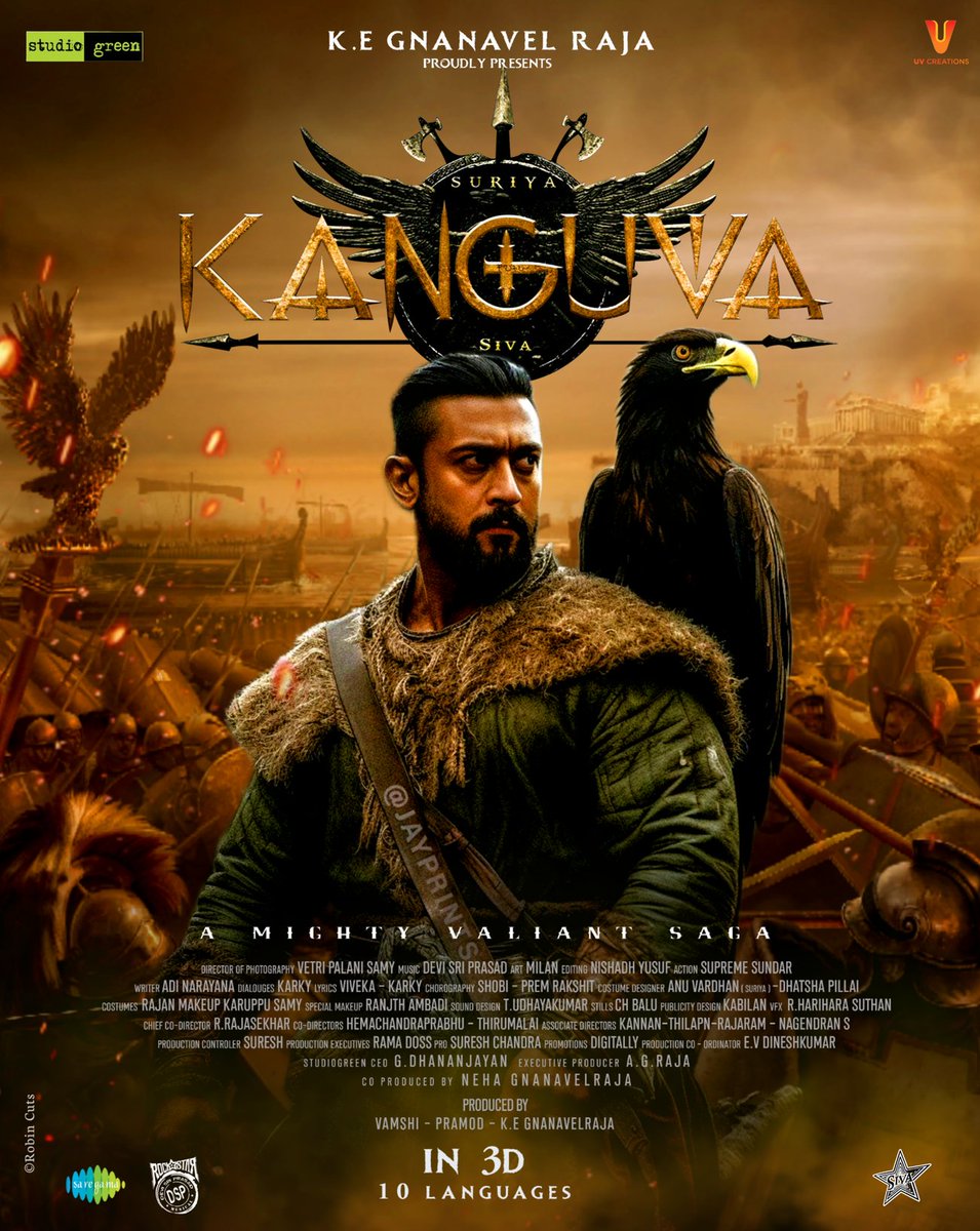 #Kanguva fanamde poster.. @Suriya_offl
#Suriya #Suriya42
© @VipinRoy2255

@directorsiva @kegvraja @StudioGreen2 @SuriyaFansClub