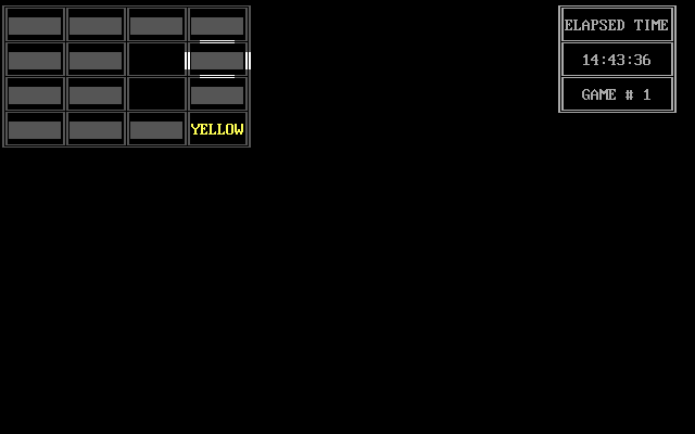 DosGamesCOM's tweet photo. Random game of the day:
Quickmatch (Puzzle: Stephen Waschow, 1992)
Download/play: https://t.co/C98BKFmGW8
#dosgaming #retrogaming #puzzle #matching #matchtwo #memory #textmode #ascii https://t.co/uaK2gFEBLC