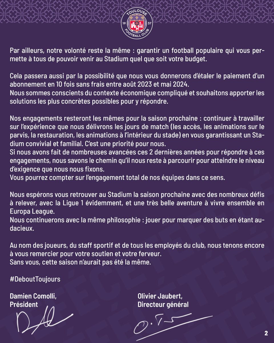 ToulouseFC tweet picture