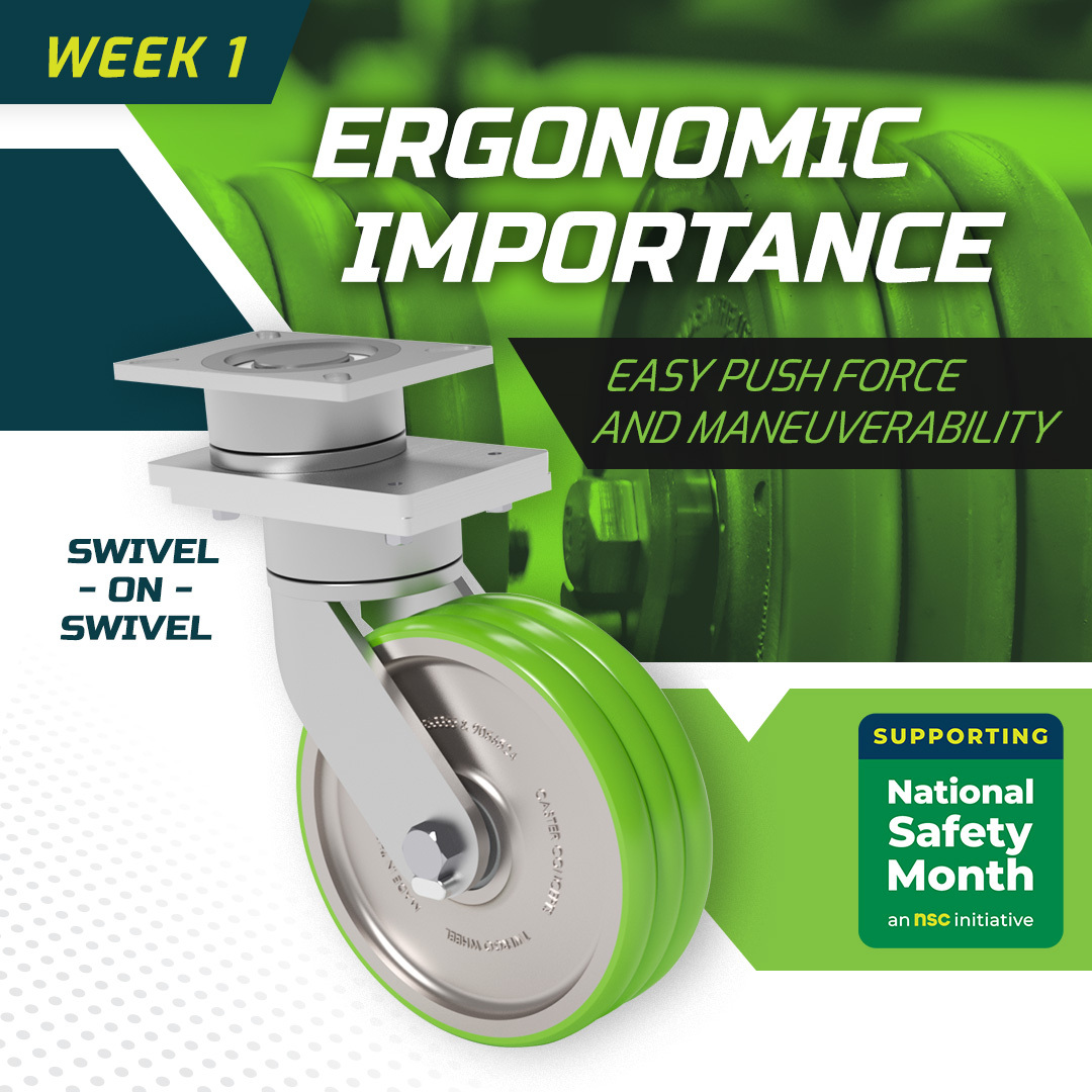 casterconcepts's tweet photo. Push force can be a concern when it comes to certain manual applications. Swivel on swivel casters help improve the push forces in these applications, enabling you to move more parts with fewer carts.
#beyondstandard #casters #pushforce #safetymonth #safetyfactors https://t.co/C9x6VGqOWb