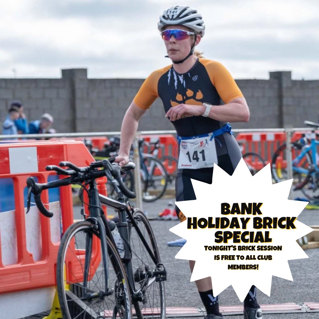 KilkennyTriClub's tweet image. How’s this for a Bank Holiday special? This evening’s KTC Brick session is FREE to all club members (TT and road bikes welcome). Meet at the back of Meubles at 7pm for the warm-up (if you’re not warm enough already 🥵) #KTC #runbikerun #ilovemybrick