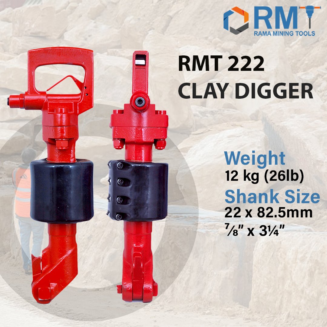 RMT 222 is a multipurpose hammer serving the dual job of Clay Digger and Picks (Pick Hammers).

#constructiontools #powertools #chisel #rmt #pneumatictools #drilling #maintainance #safetyfirst #drill #coalmining #pneumatictools #pneumaticpower #Lubricator #cp222 #rmt222