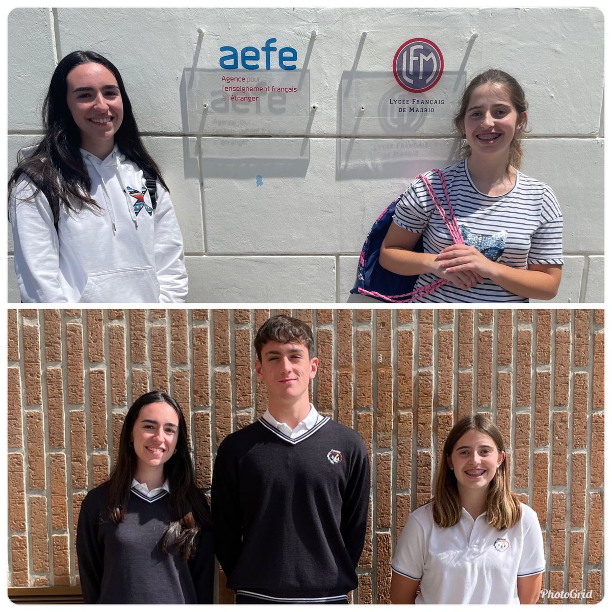 Claudia López, Eoin Stacey y Marta Montero de 4º ESO se presentaron este sábado a la prueba externa del DELF (Diploma de Estudios en Lengua Francesa), certificación oficial expedida por el Ministerio de Educación Nacional Francés. Bonne chance !! #SomosCabrini