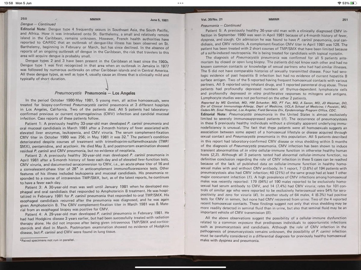 On this day in 1981 the first report of what later became known as #AIDS was published in a journal.
5 previously healthy young gay men came down with PCP, a form of pneumonia that rarely caused serious illness.
We mark this date by honouring our elders,  #HIVLongTermSurvivors.