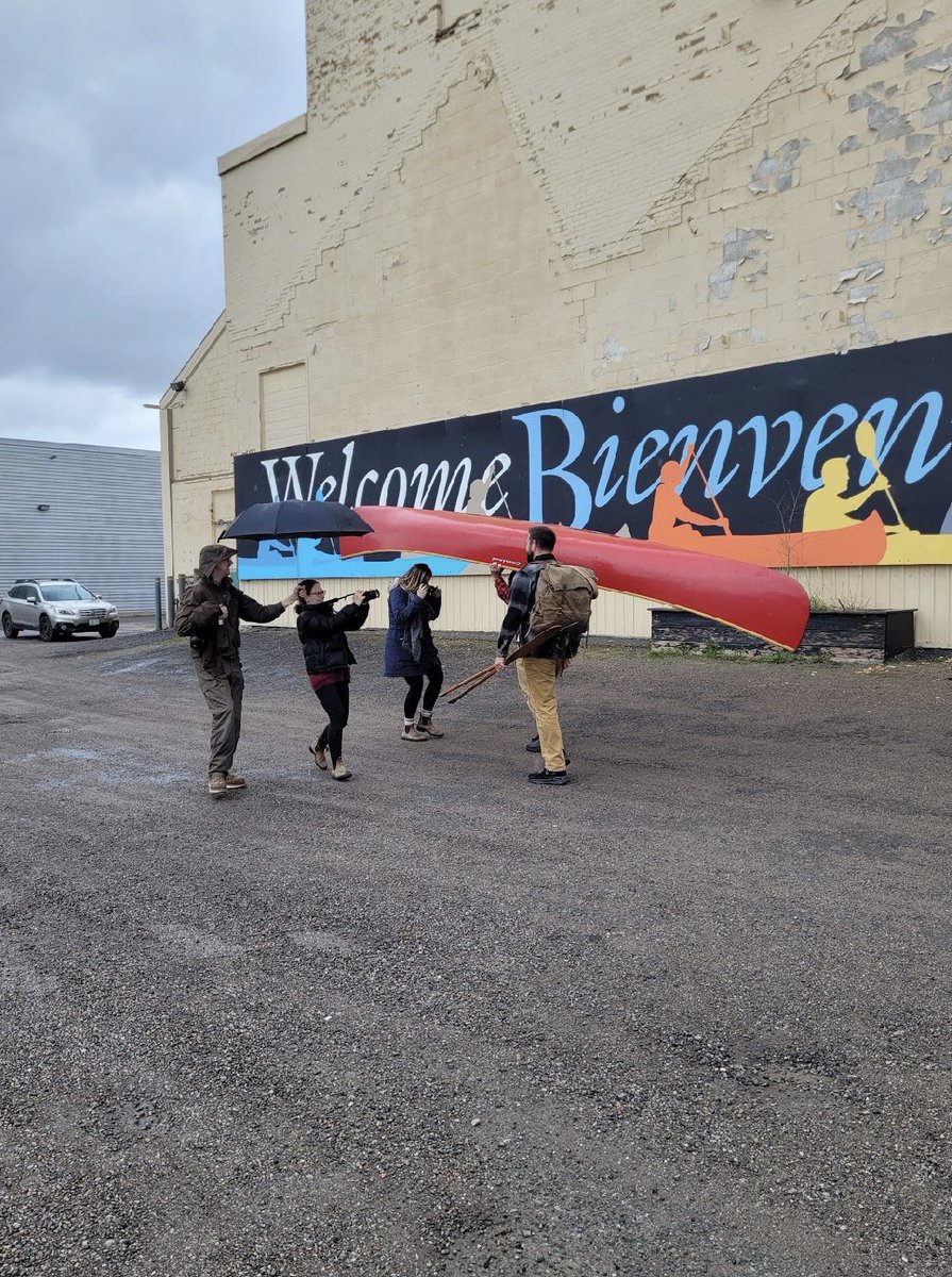 Behind the scenes, filming with the best people 🎥 

We launched our Move the Collection: The Final Portage campaign last week 🛶 Follow along as the museum prepares to move its entire collection to a new home on the water’s edge —> <a href="/CndnCanoeMuseum/">The Canadian Canoe Museum</a> 

#bts #thefinalportage